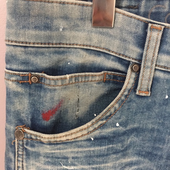 Fear of God Style CK Painted + Ripped Jeans Denim - Picture 9 of 16